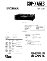 Sony CDP-XA5-ES - Service Manual 